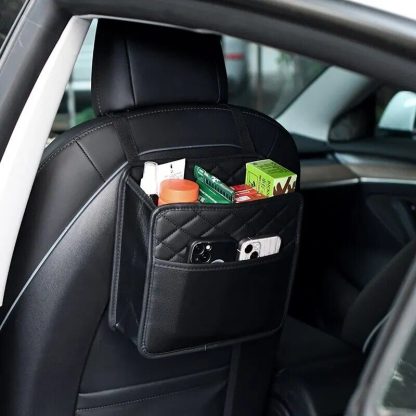 Waterproof Car Seat Back Organizer with Phone Pocket - Image 2