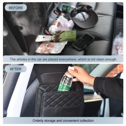 Waterproof Car Seat Back Organizer with Phone Pocket - Image 4