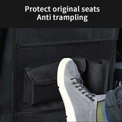 Universal Car Seat Organizer with Tray & Tablet Holder - Image 3