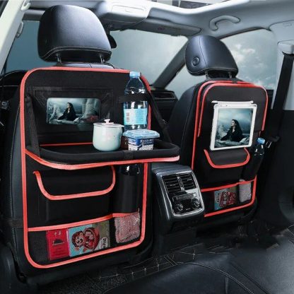 Universal Car Seat Organizer with Tray & Tablet Holder - Image 2