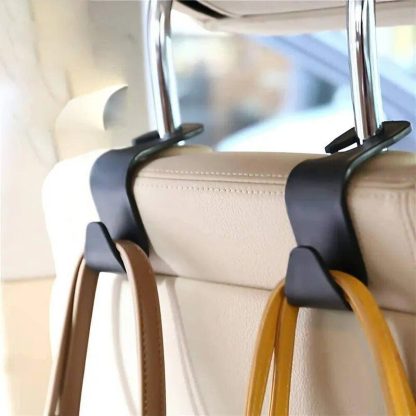 Car Seat Headrest Hook: Streamlined Storage for Bags & Clothes - Image 2