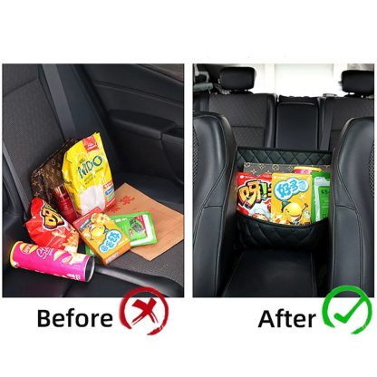 Car Seat Back Organizer with Handbag Holder - Image 5