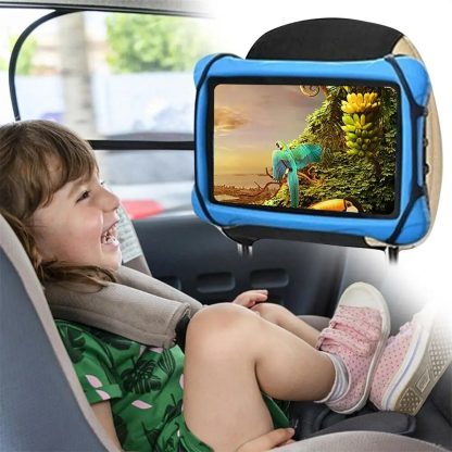 Flexible Silicone Car Headrest Tablet Holder - Perfect for 7-10.9 Inch Tablets, Ideal for Kids' Back Seat Entertainment - Image 3