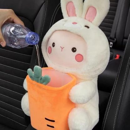 Plush Cartoon Car Tissue Holder & Armrest Organizer - Image 5