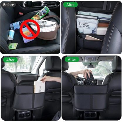 Deluxe Leather Car Seat Organizer - Image 5