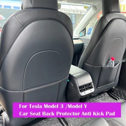 Luxury Microfiber Leather Car Seat Back Protector Pads - Image 2