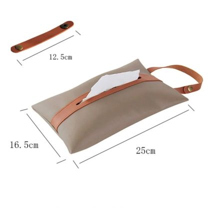 Luxury Leather Car Seat Back Tissue Holder - Image 7