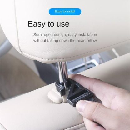 Universal Adjustable Car Seat Storage Hooks - Heavy Duty Organizer Hangers - Image 6