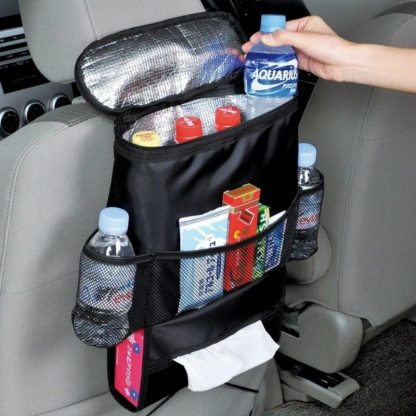 Deluxe Car Back Seat Multi-Pocket Organizer with Tissue Box Holder - Image 3