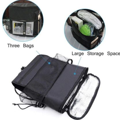 Deluxe Car Back Seat Multi-Pocket Organizer with Tissue Box Holder - Image 7