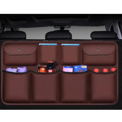 Luxury PU Leather Car Trunk Organizer