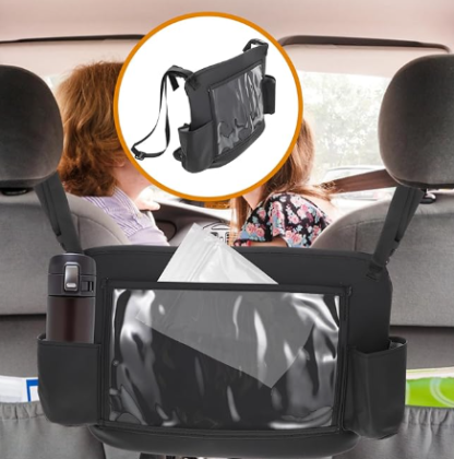 Luxury Car Back Seat Organizer with Tablet Holder - Image 4