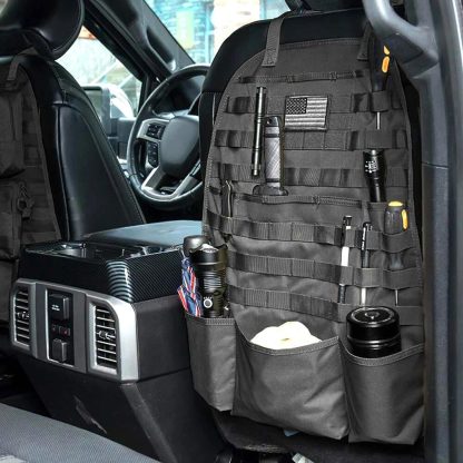 Universal Tactical Car Seat Back Organizer with Molle Storage - Image 2