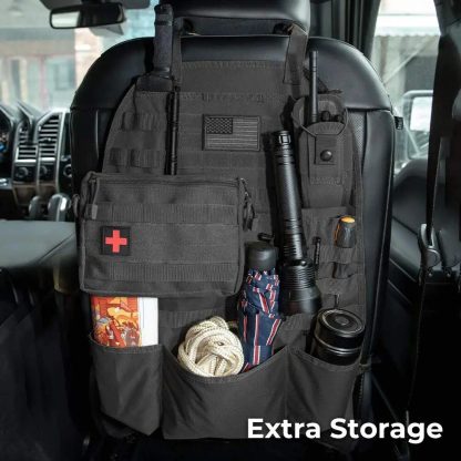 Universal Tactical Car Seat Back Organizer with Molle Storage - Image 6