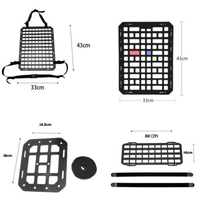 Compact Tactical MOLLE Vehicle Panel - Seat Back Gear Organizer for Car and Truck - Image 6