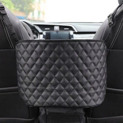 Car Seat Gap Storage Net Pocket & Handbag Holder - Image 2