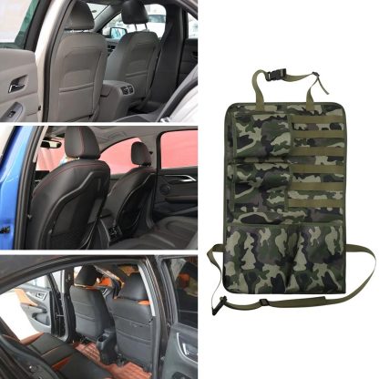 Military-Grade Camo Car Seat Organizer with Waterproof Design - Image 5