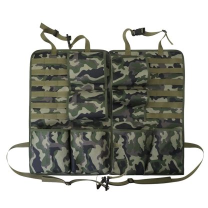 Military-Grade Camo Car Seat Organizer with Waterproof Design - Image 2