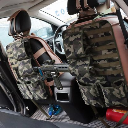 Military-Grade Camo Car Seat Organizer with Waterproof Design - Image 6