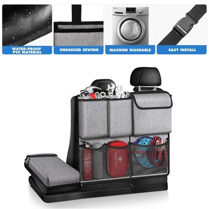 Universal Car Trunk & Backseat Organizer - Large Capacity Storage Bag - Image 4