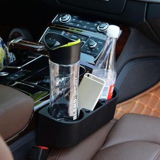 Car Seat Gap Organizer with Multi-Size Drink Holders