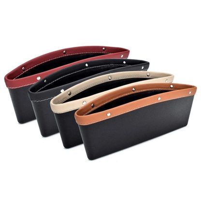 Luxury Leather Car Seat Gap Organizer & Filler - Universal Fit - Image 2