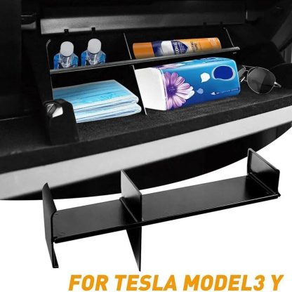 Layered Glove Box Storage Organizer for Tesla 2017-2021 Model 3Y - Image 5