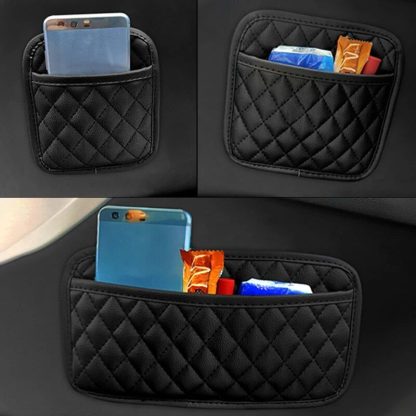 Universal PU Leather Car Storage Pocket Organizer for Essential Accessories - Image 7