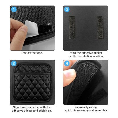 Universal PU Leather Car Storage Pocket Organizer for Essential Accessories - Image 5