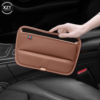 Luxury PU Leather Car Seat Gap Filler & Organizer - Image 5