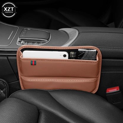 Luxury PU Leather Car Seat Gap Filler & Organizer - Image 6