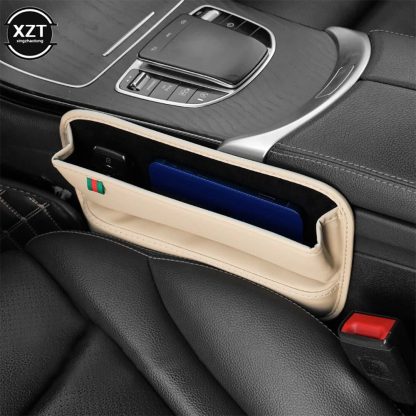 Luxury PU Leather Car Seat Gap Filler & Organizer - Image 4