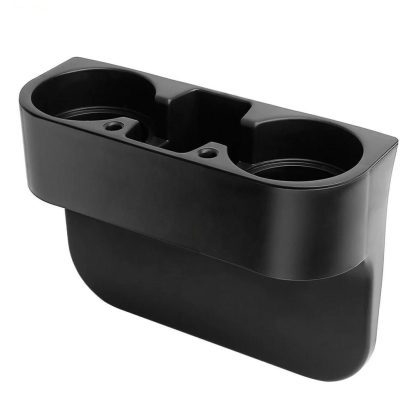 Luxury Car Seat Gap Organizer with Dual Cup Holders & Storage