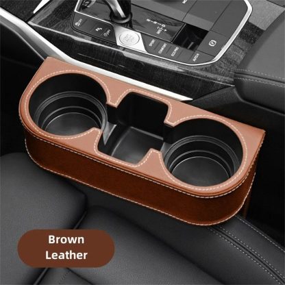 Luxury Car Seat Gap Organizer with Dual Cup Holders & Storage - Image 7