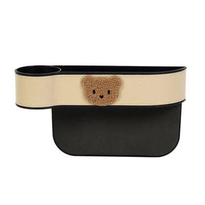 Cute Cartoon Bear Car Seat Gap Organizer with Tissue Holder - Image 6