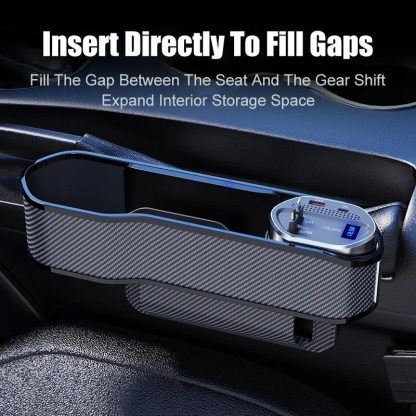 Multi-Function Car Seat Gap Organizer with Wireless & Fast Charging - Image 4