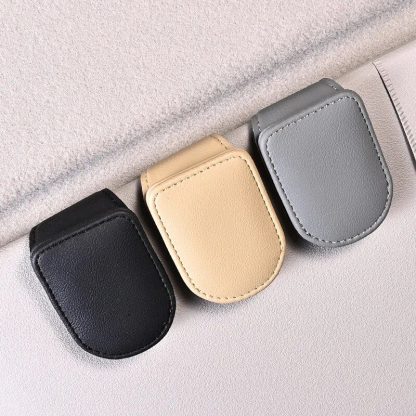 Universal Car Sunglasses Holder with Card Slot - Image 4