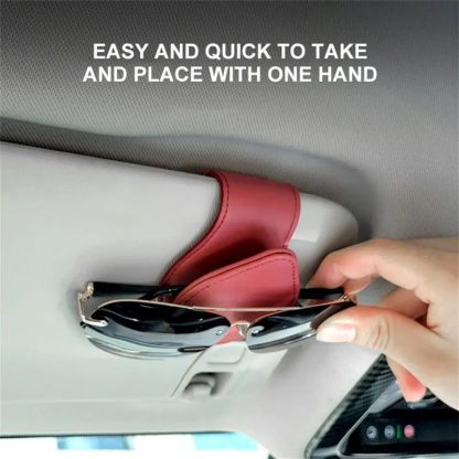 Universal Car Sun Visor Glasses & Document Holder - Image 4