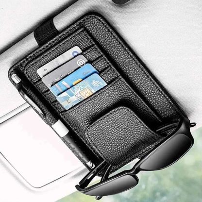 Deluxe Car Sun Visor Multi-Pocket Organizer - Image 2