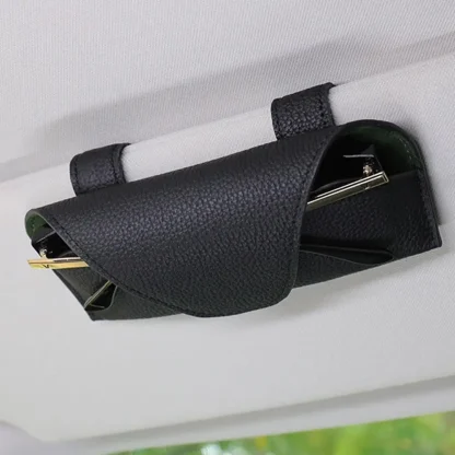 Multi-Function Car Sun Visor Glasses Storage Case