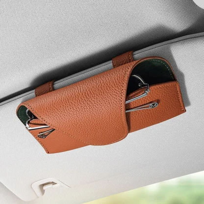 Multi-Function Car Sun Visor Glasses Storage Case - Image 5