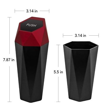 Portable Mini Car Trash Can with Leak-Proof Lid: Elegant, Functional & Compact - Image 6