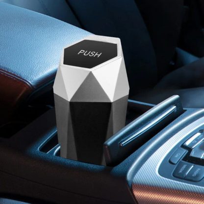 Portable Mini Car Trash Can with Leak-Proof Lid: Elegant, Functional & Compact - Image 4