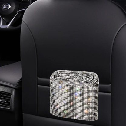 Bling Car Trash Can with Rhinestone Accents - Image 5