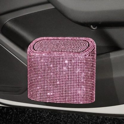 Bling Car Trash Can with Rhinestone Accents - Image 6