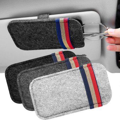 Universal Car Visor Sunglasses Holder - Image 2