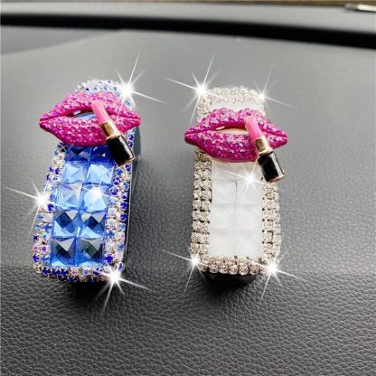 Luxe Rhinestone Car Visor Sunglasses Holder - Image 6