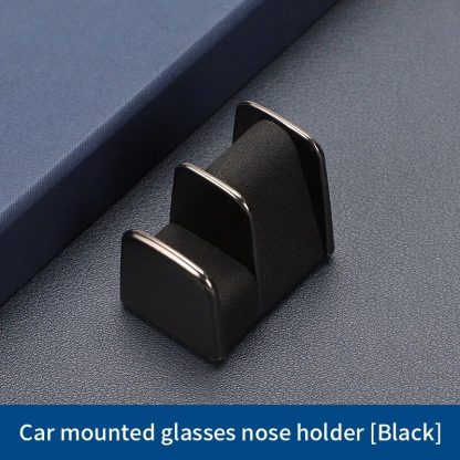 Luxury Leather & Zinc Alloy Car Glasses Holder - Image 5