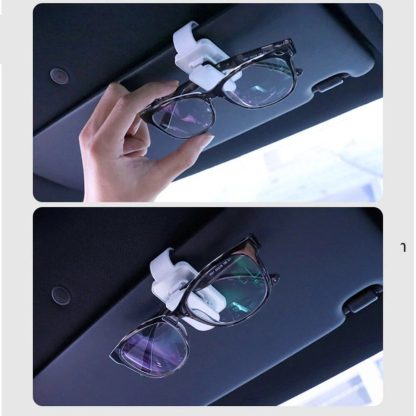 Multi-Function Car Visor Sunglasses & Card Holder - Image 4