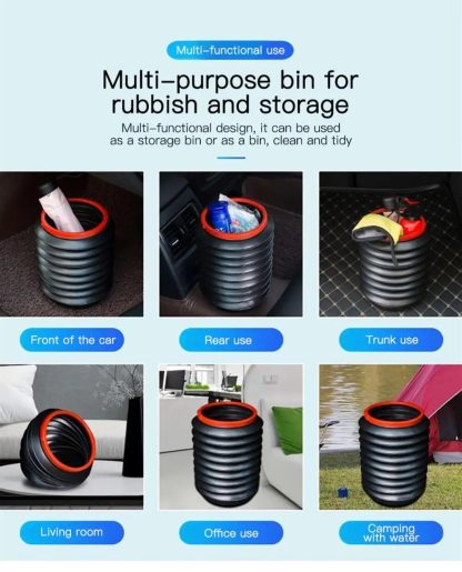 Telescopic Multi-Use Portable Bucket for Car and Outdoors - Image 3